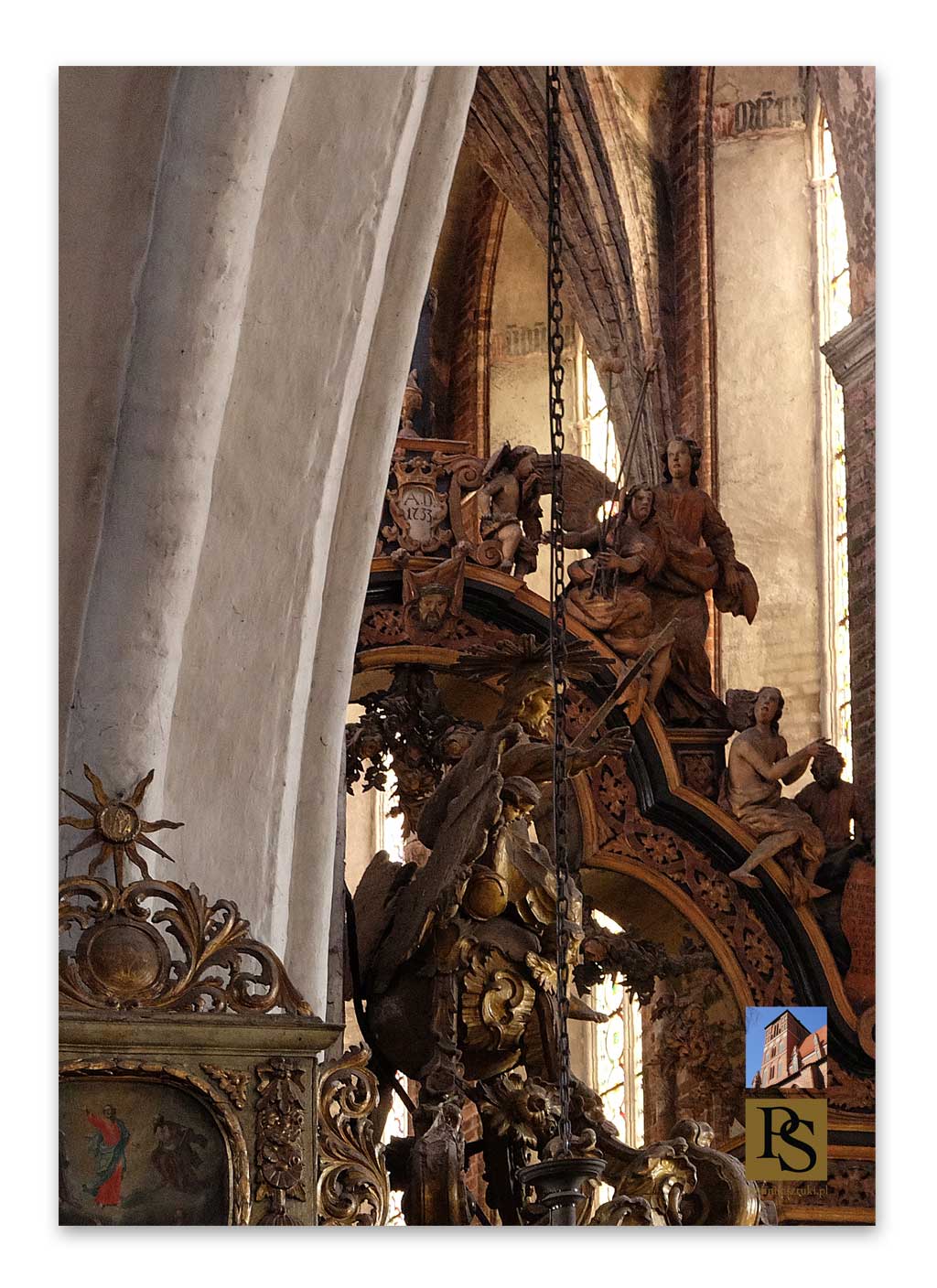 Plakat: Belka tęczowa w kościele św. Jakuba w Toruniu